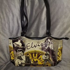 Elvis Presley Memorbilia Purse/Handbag Shoulder Strap Elvis Rhinestones